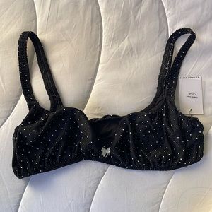 WeWoreWhat scrunchie top bikini top